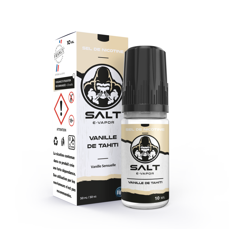 Salt E-Vapor : Vanille de Tahiti 10ml - Le French Liquide