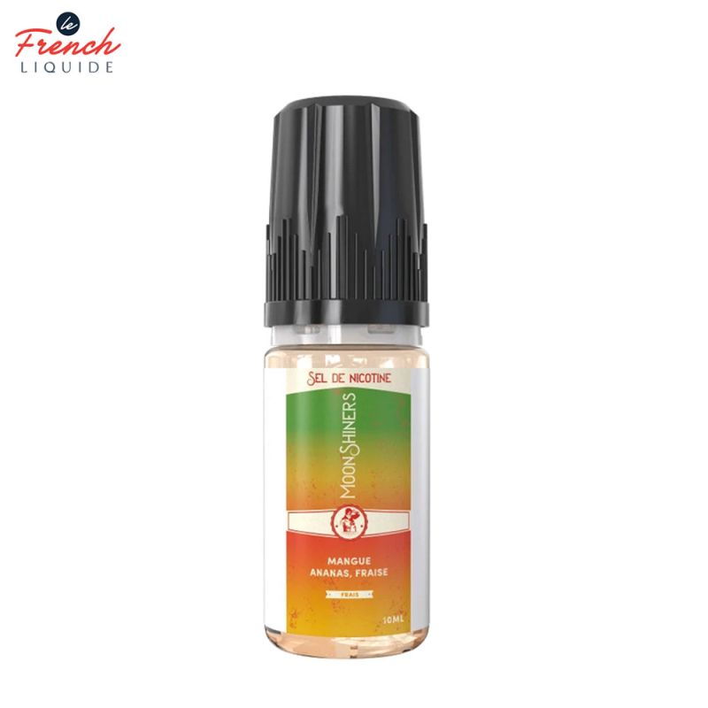 Moon Shiners : Mangue Ananas Fraise Frais 10ml Salt - Le French Liquide