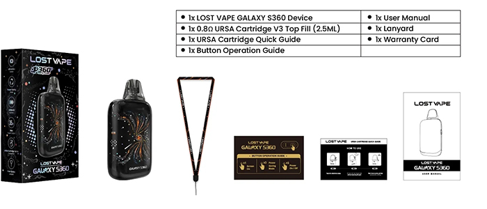 promotion pod lost vape galaxy s360