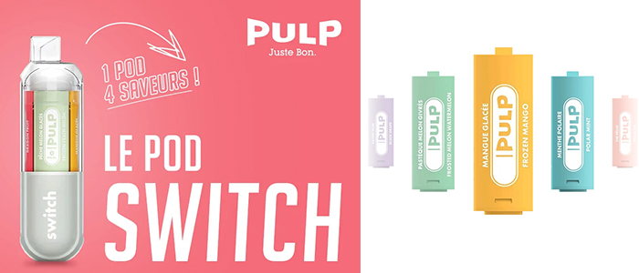 boutique cartouche switch pod pulp