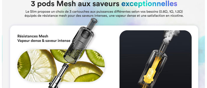 cartouche bille vaptio slim starter kit