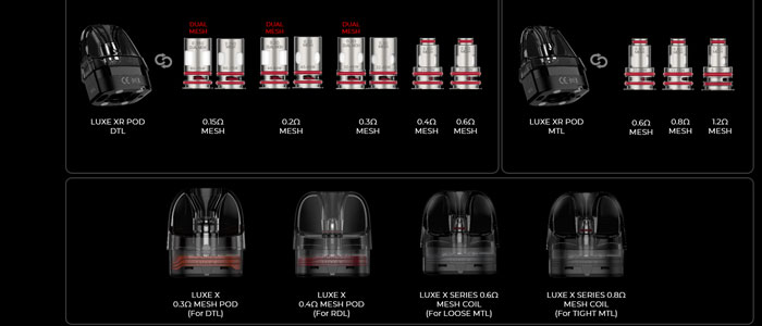 cartouche luxe xr max 2 vaporesso