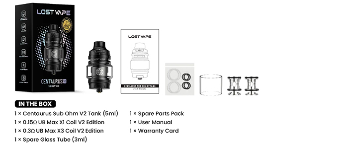 prix boutique clearomiseur centaurus sub ohm v2 lost vape