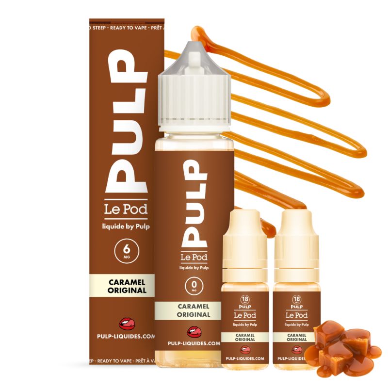 Pack Caramel Original 60ml - Le Pod Liquide by Pulp