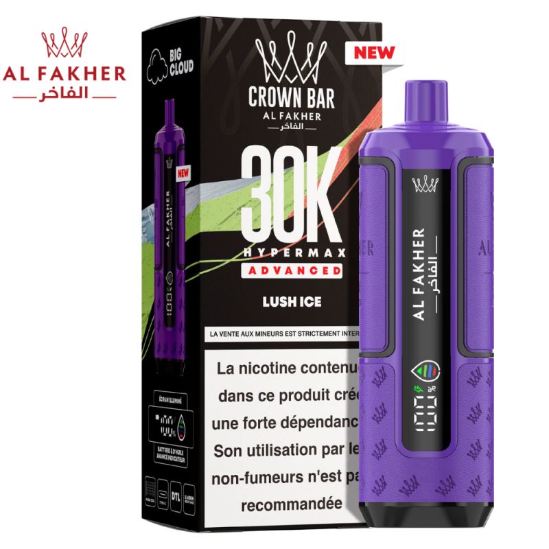 puff-crown-bar-30k-2x10ml-hypermax-advanced-al-fakher