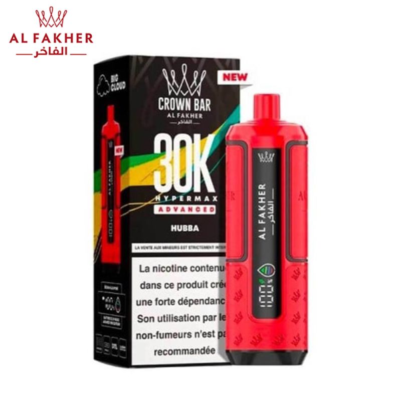 puff-crown-bar-30k-2x10ml-hypermax-advanced-al-fakher