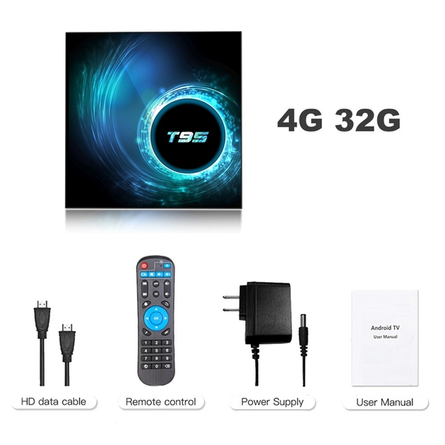 Ue Plug - 64g avec clavier - Boîtier Smart Tv Android 10,Vidéo 6k, H.265,  3d, 2.4g, 5ghz, Wifi, Bluetooth - Décodeurs Tv