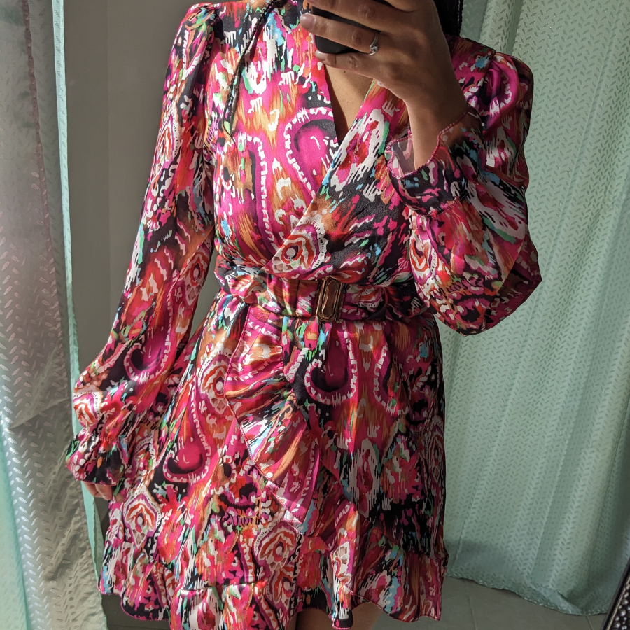 Robe courte lila