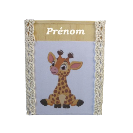 tirelire girafe avec prénom