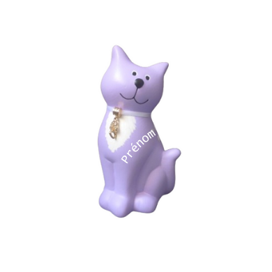 tirelire chat personnalisée