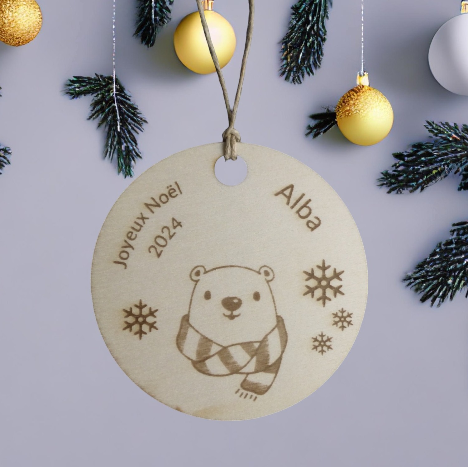 boule de noel personnalisée