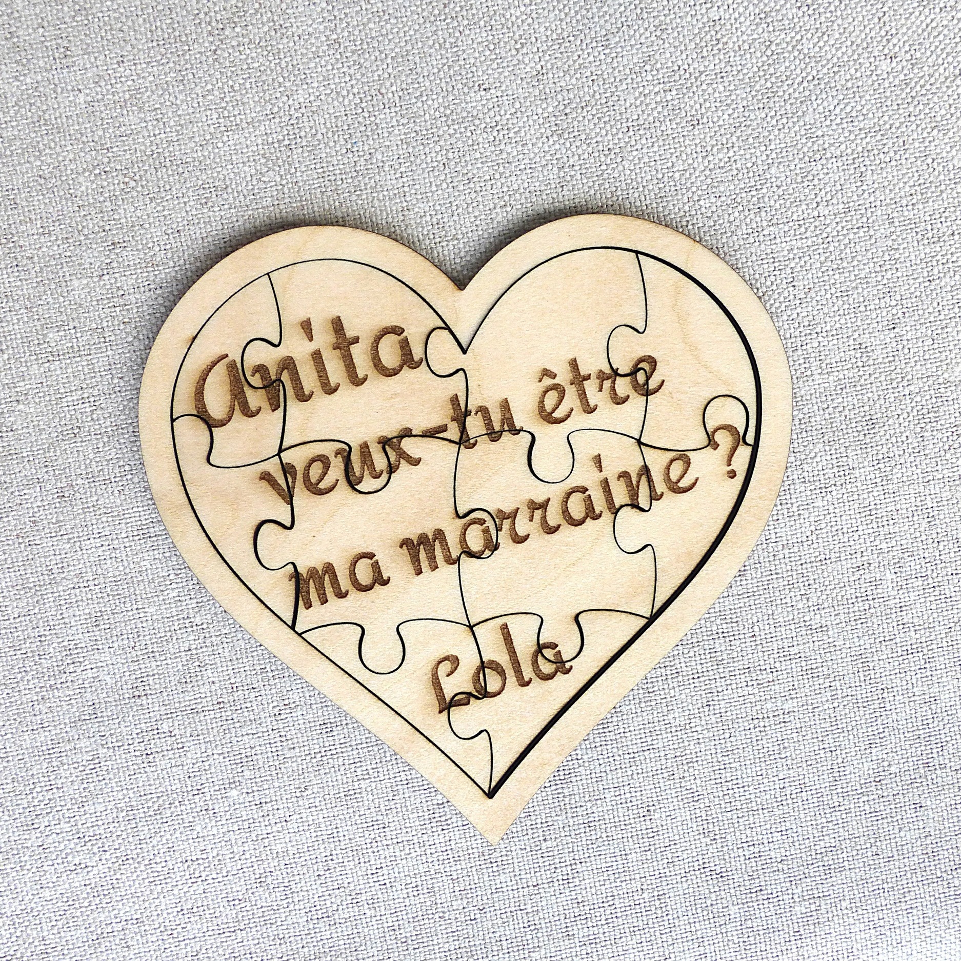 puzzle demande marraine