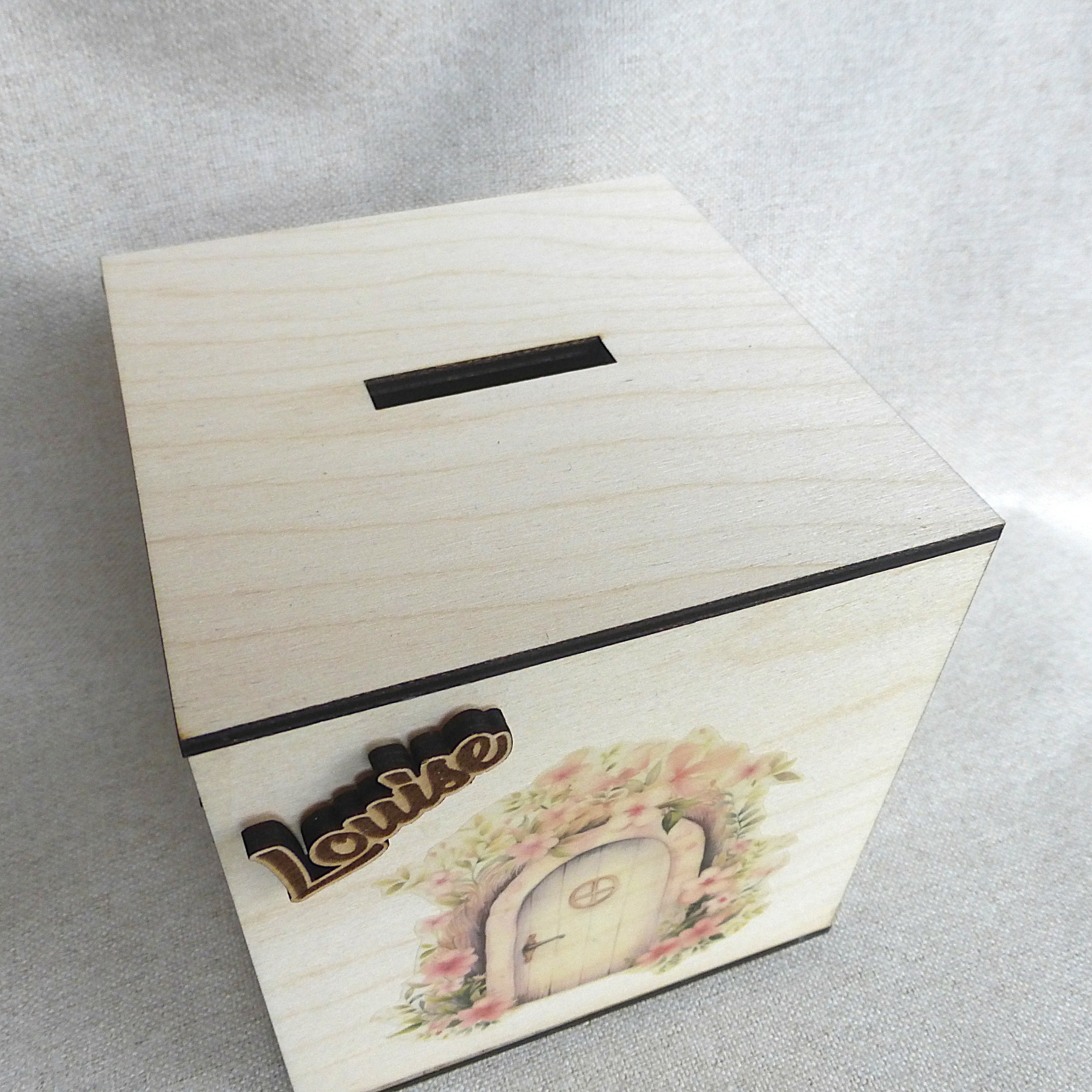 tirelire enfant en bois
