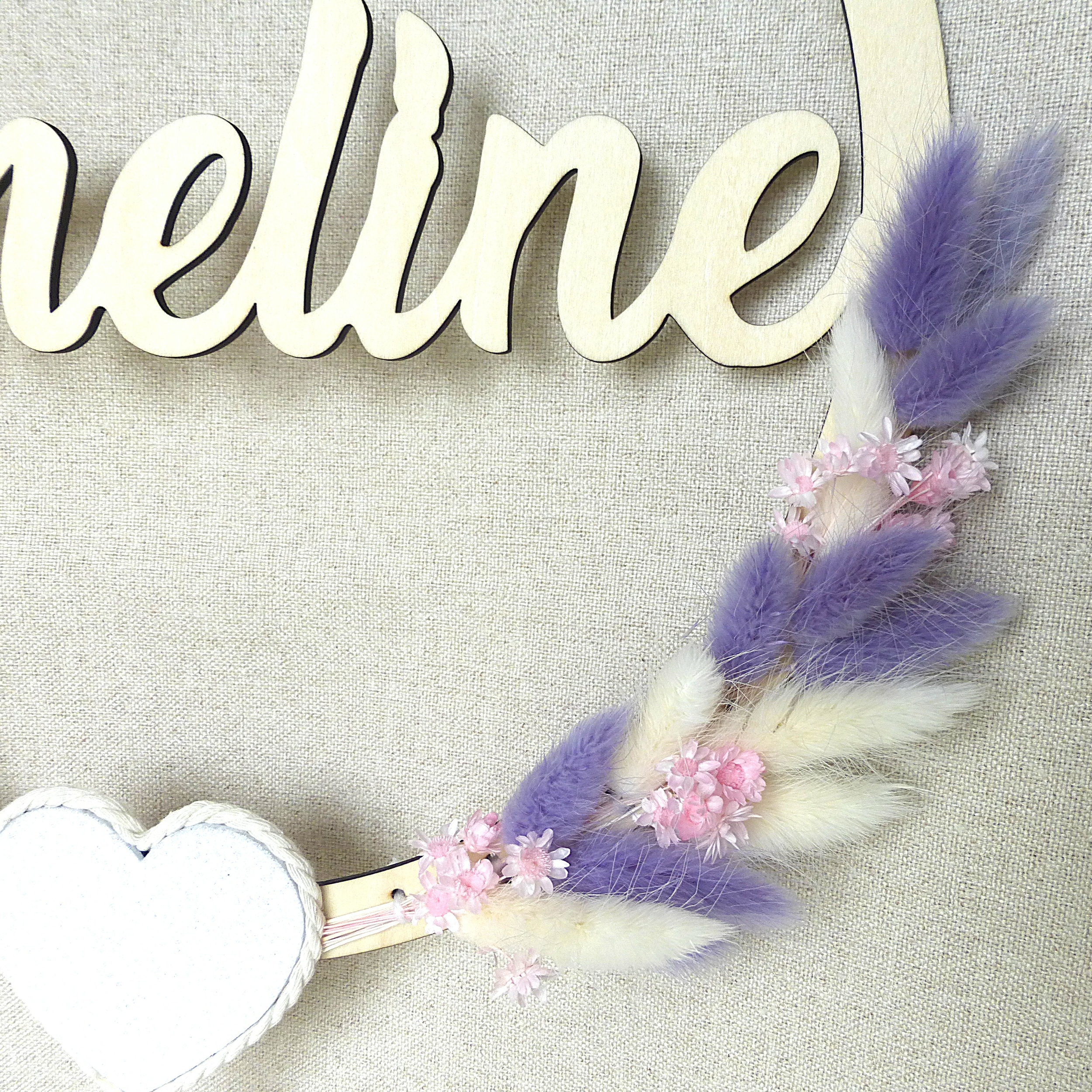 couronne personnalisée avec fleurs séchées (5)