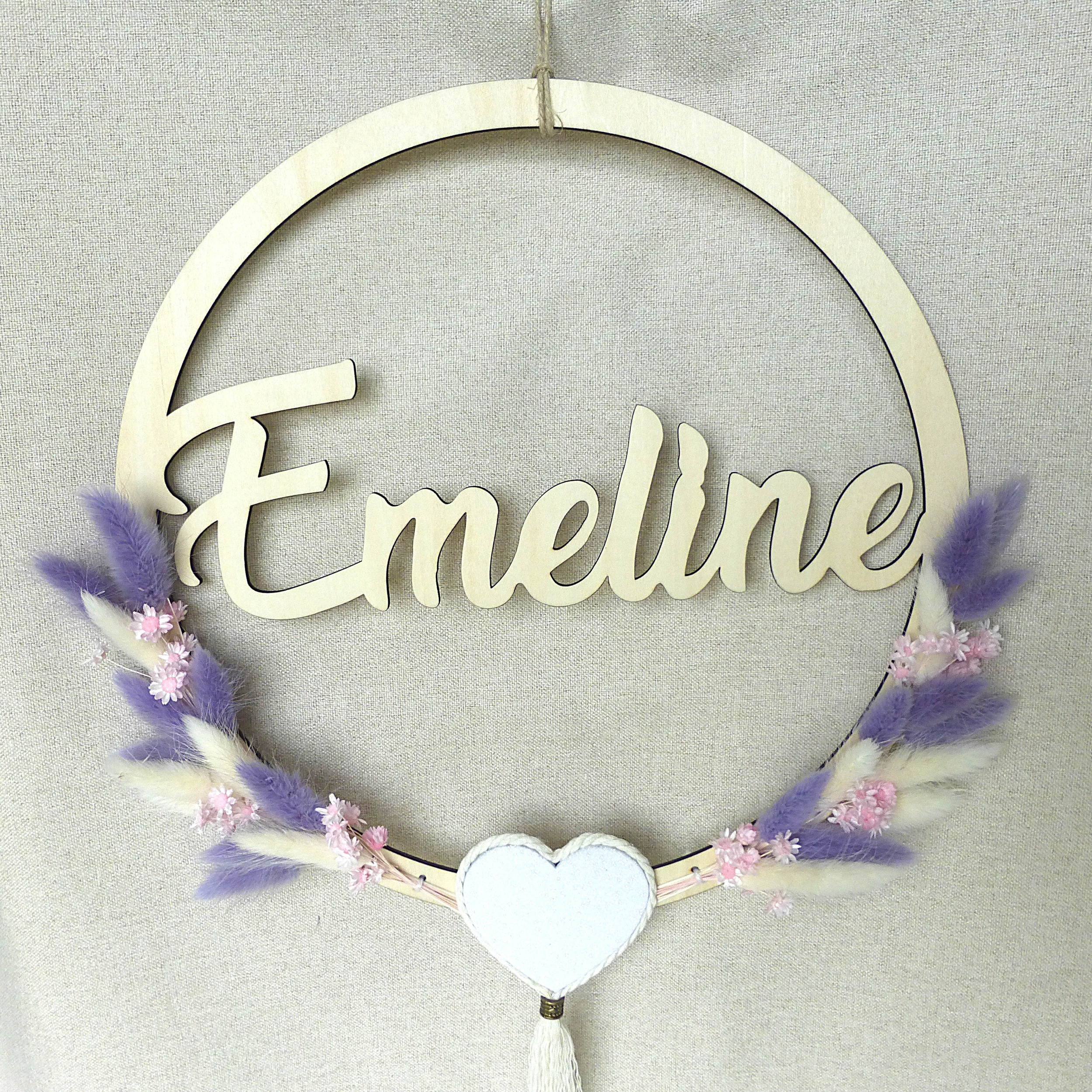 couronne personnalisée avec fleurs séchées (6)