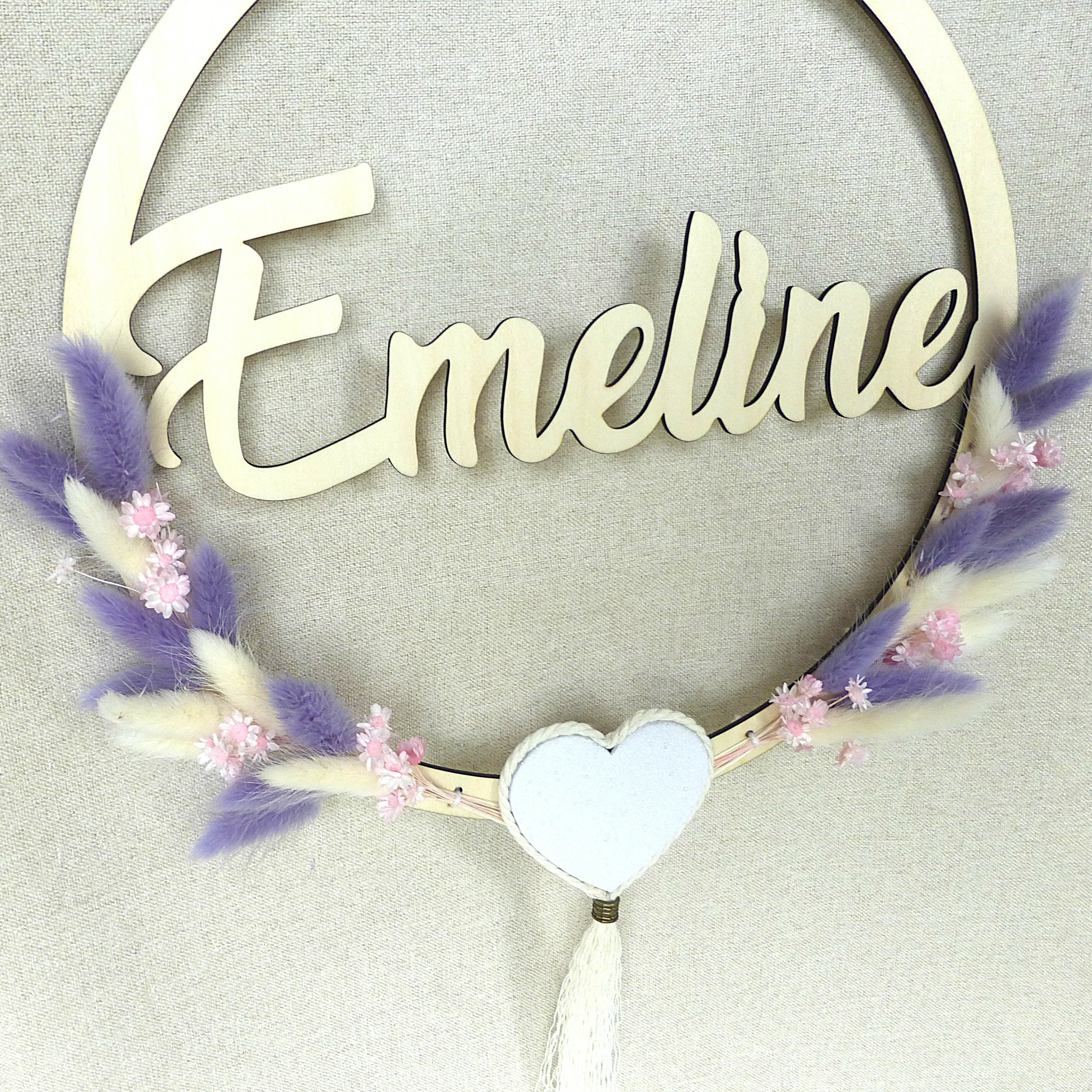 couronne personnalisée avec fleurs séchées (7)