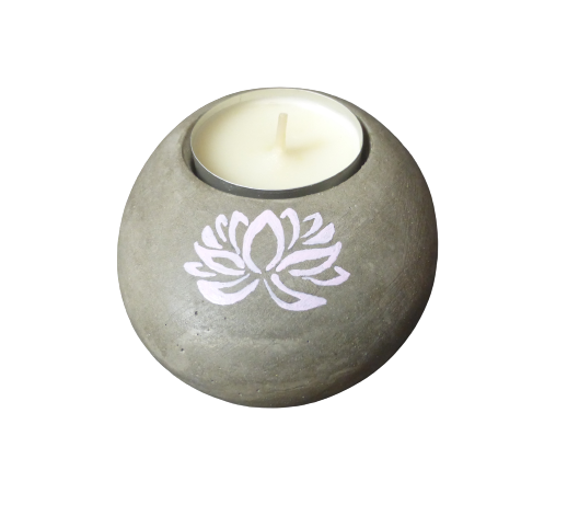 bougeoir fleur de lotus