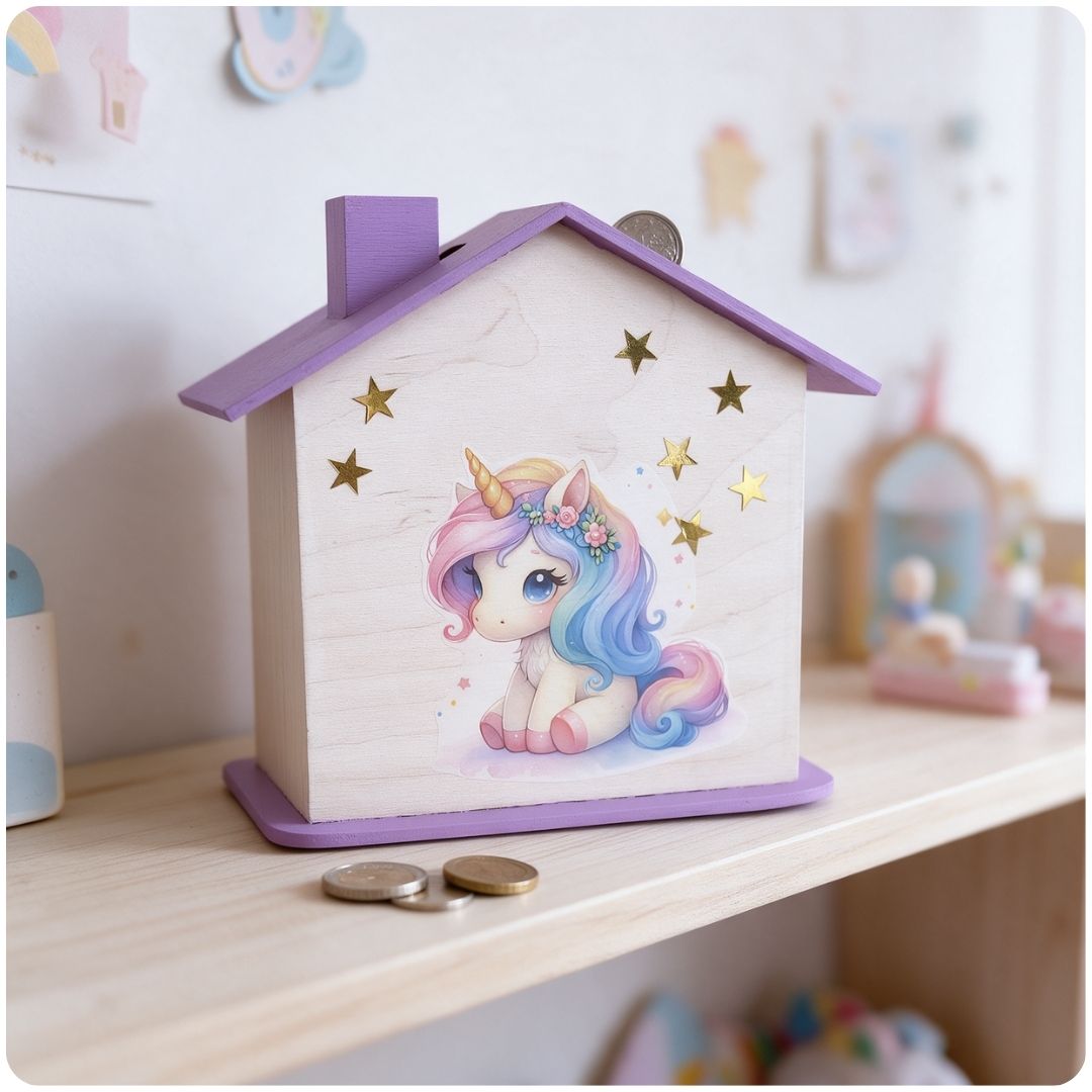 Découvre la tirelire licorne