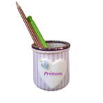 pot à crayon personnalisé - pot licorne (3)