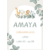 affiche de naissance aux couleurs pastel avec des animaux du safari
