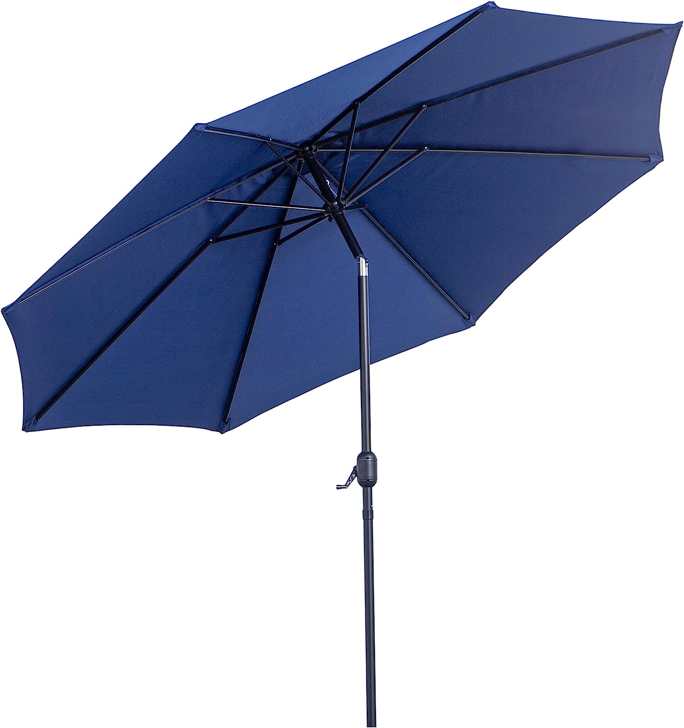 Parasol en métal Rond Polyester 180g par m² - Grande taille, inclinable et facile à utiliser par Outsunny
