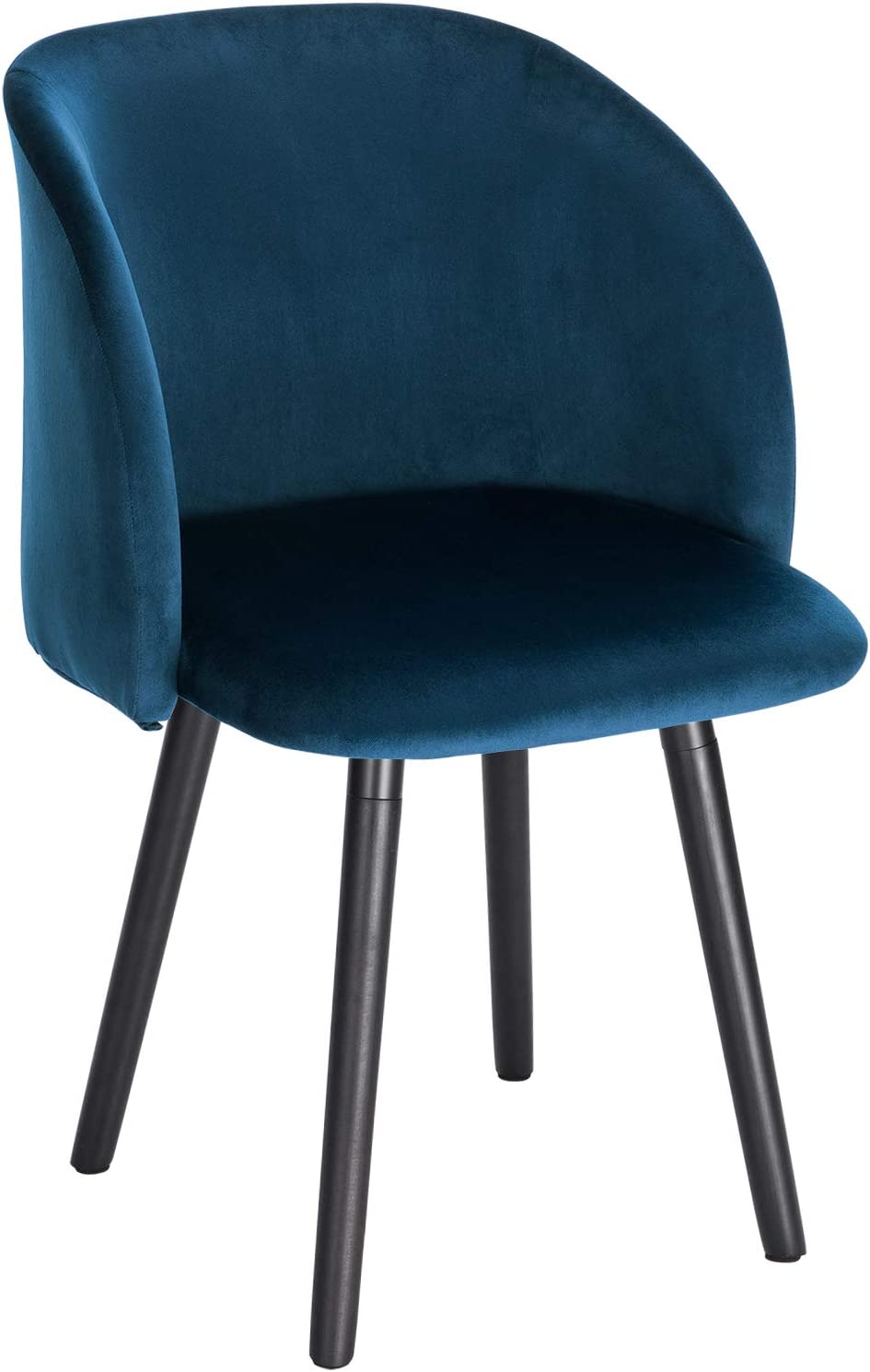 Chaise de salle à manger velours design avec assise rembourrée