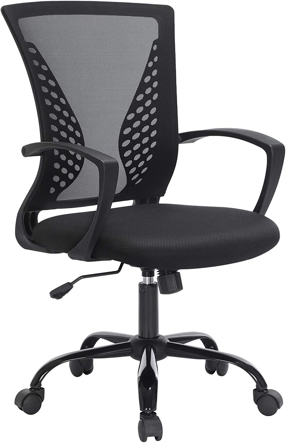 Chaise de bureau en toile ergonomique, pivotante et réglable