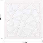 Dimensions Cloison de séparation design 12 pièces en vinyle Y-Step