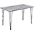La table de salle à manger de 120 x 70 x 75 cm pour 4 personnes est fabriquée en MDF durable et avec des pieds en acier, ce qui en fait un meuble très résistant