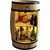 Meuble tonneau, minibar en bois, avec éclairage LED pour ranger ses bouteilles de vin Weeco