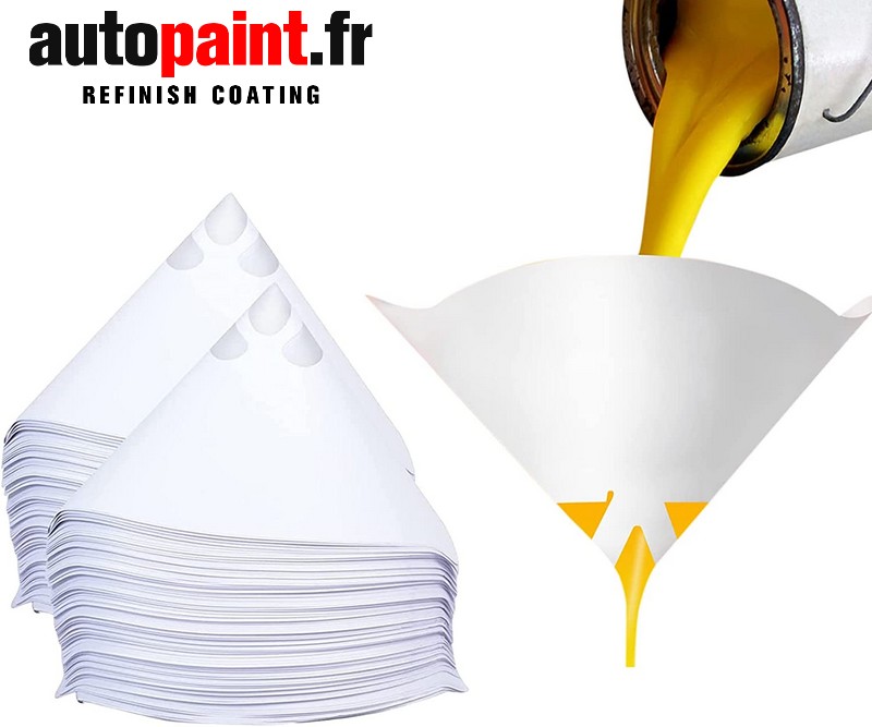 Filtre Peinture Conique 125µ ou 190µ en sachet x250unités