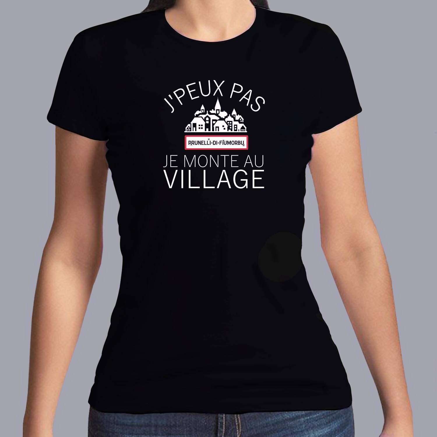 frc-T-shirt-Corse-humour-j-peux-pas-je-monte-au-village-t-shirt-homme-femme-blanc-noir-fn