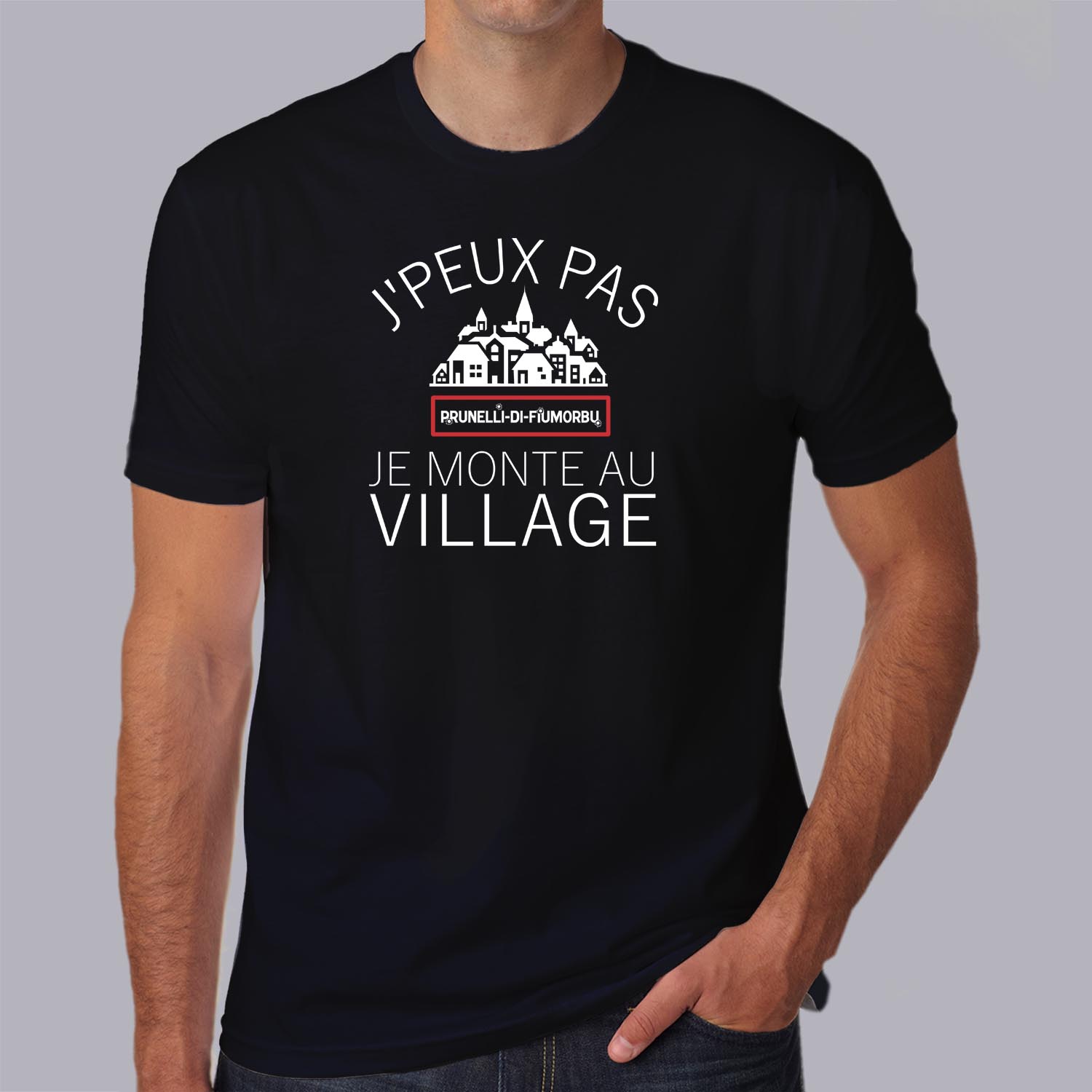 frc-T-shirt-Corse-humour-j-peux-pas-je-monte-au-village-t-shirt-homme-femme-blanc-noir-hn