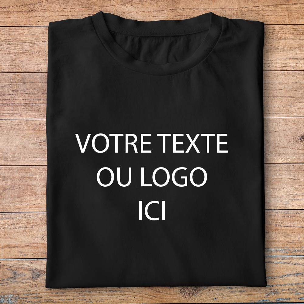 mockup t shirt noir personnalisé
