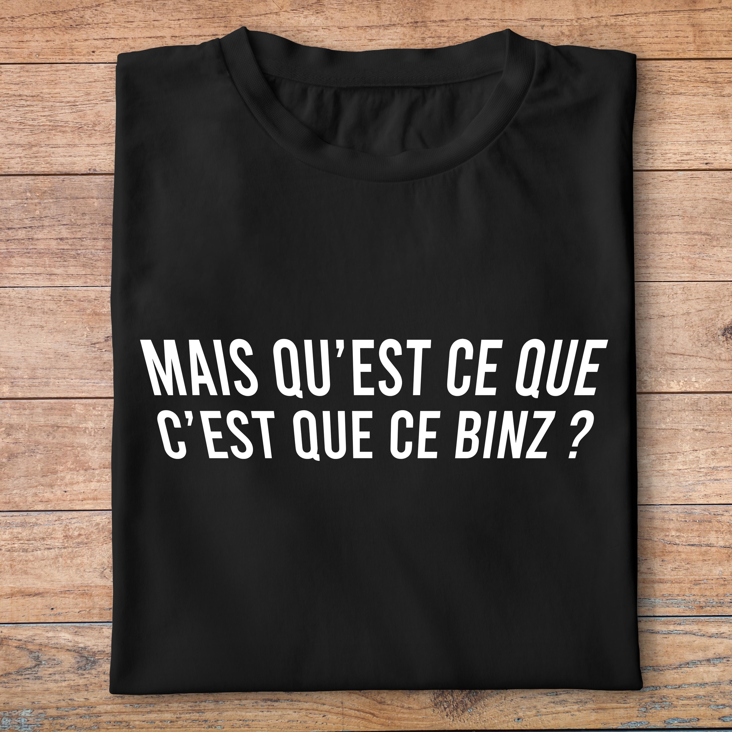 flv4- Les Visieurs- Mais quest ce que cest quce binz - t shirt plié homme - couleur noir