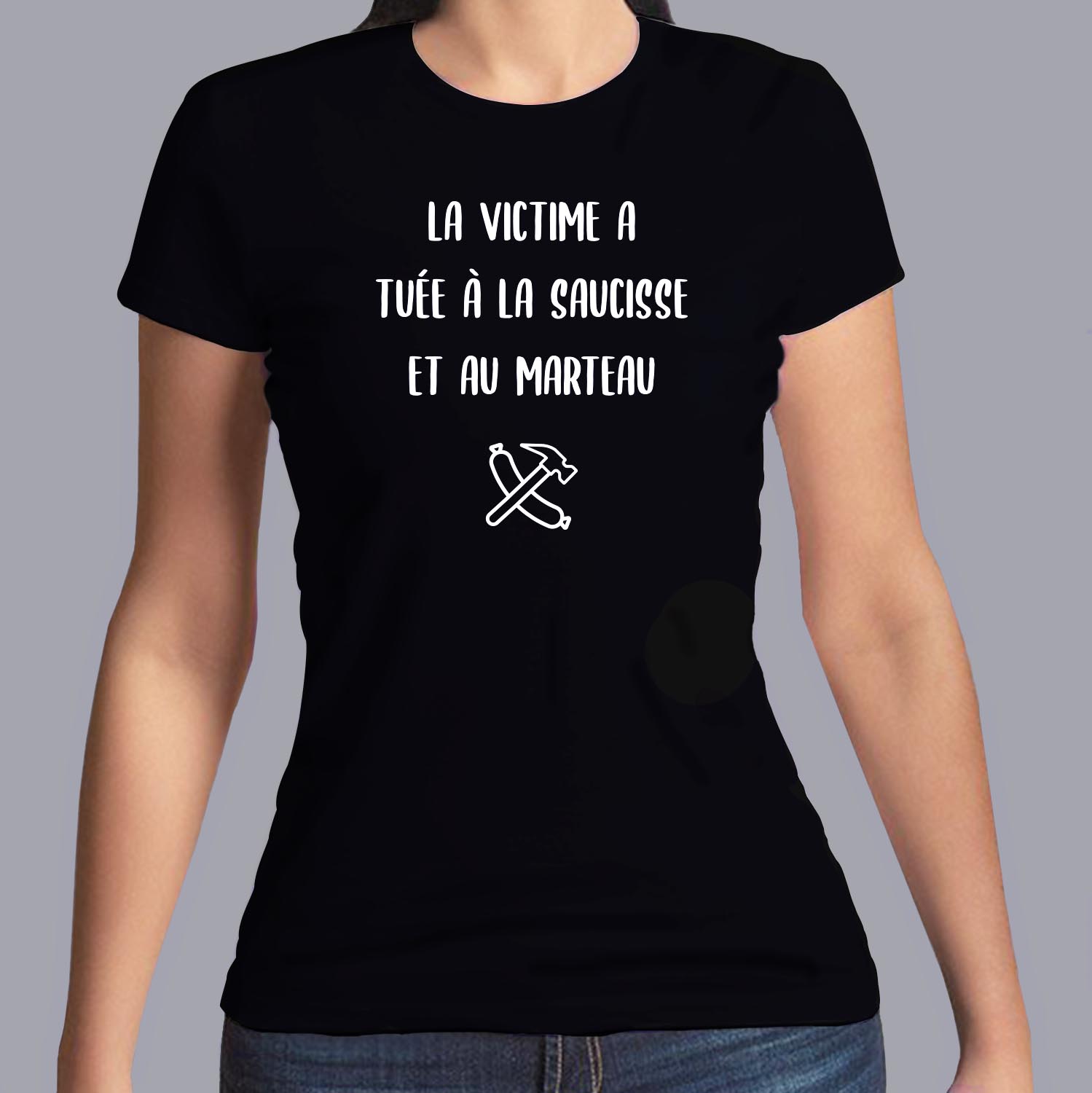 flcdlp2-La-cité-de-la-peur-la-vitctime-a-été-tuée-a-la-saucisse-et-au-marteau-t-shirt-tee-shirt-citation-film-francais-culte-FN