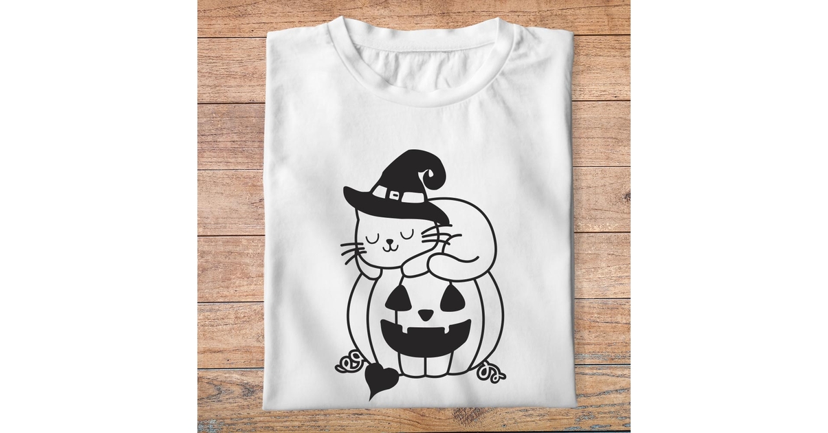 Halloween Tshirt Design Sorcière Fantôme Efayant Illustration
