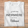 ftmin5- métiers - je suis une infirmière avec option râleuse - t shirt plié femme- couleur blanc