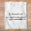 fk20-  Kaamelott  Le felouil est un objet redondant - t shirt plié homme - couleur blanc