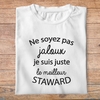 ftm25-métiers-ne-soyez-pas-jaloux-je-suis-juste-le-meilleur-steward-t shirt-plié-homme-couleur-blanc
