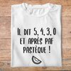 flcdlp9- La cité de la peur - il dit 5430 et après paf pastèque- t shirt plié homme - couleur blanc