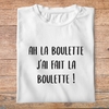 flddc4- Le dîner de cons - Ah la bouette, j'ai fait la boulette -  t shirt plié homme - couleur blanc