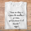 flpneuo3- Le père noël est une ordure -Vous en étiez à peau de couilles je crois que se passe t il ensuite- t shirt plié homme - couleur blanc
