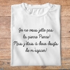 flpneuo9- Le père noël est une ordure - je ne vous jette pas la perre Pierre mais j'étais a deux doigts de m'agacer - tshirt plié homme - couleur blanc