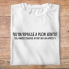 flv5- Les Visieurs- Qu'on ripaille à plein ventre ces amuses bouche m'ont mis en appétit - t shirt plié homme - couleur blanc