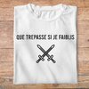 flv6- Les Visieurs- Que trépasse si je faiblis - t shirt plié homme - couleur blanc