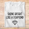 ftmu1- musique - Shine bright like a diamond- t shirt plié homme - couleur blanc