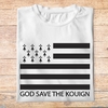 ftvrv1- Villes regions voyage - God save the Kouign- t shirt plié homme - couleur blanc