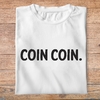 fa8- animaux - canard coin coin - t shirt plié homme - couleur blanc