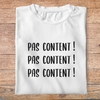 famc3- Astérix mission Cléopatre- pas content- t shirt plié homme - couleur blanc